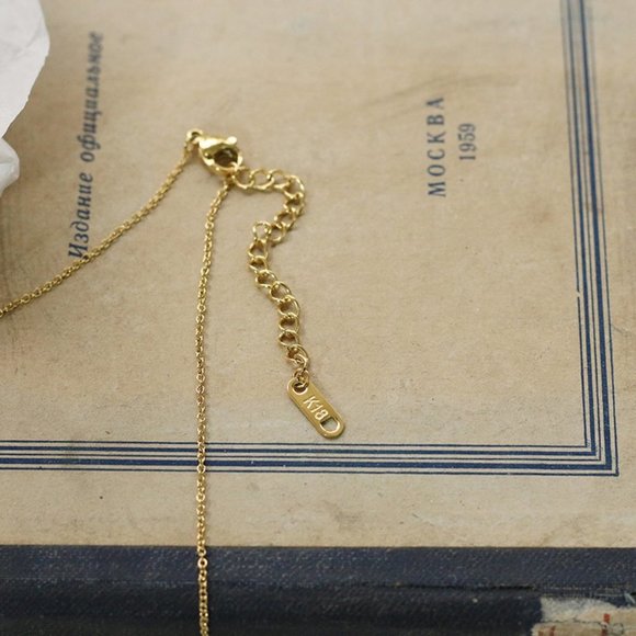 NEW 18K Gold Plated Rose Flower Pendant Necklace - Picture 6 of 10